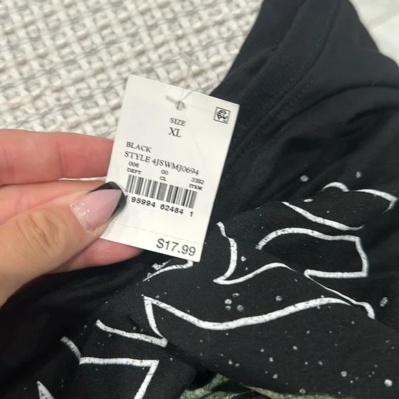 $ Star Wars Mens The Mandalorian Grogu Baby Yoda Graphic Tee Size XL Black… - Picture 3 of 3